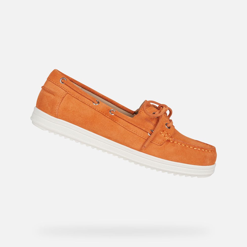 Geox Loafers Orange Genova - Geox Womens Shoes - ZGLMYJ192